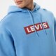 pánska mikina LEVI'S MIKINA S KAPUCŇOU T3 RELAXD GRAPHIC HOODIE 38821-0105 farba modrá