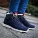 dámske zimné topánky (obuv) REEBOK CL LTHR MID OUTDOOR aq9775 farba tmavomodrá