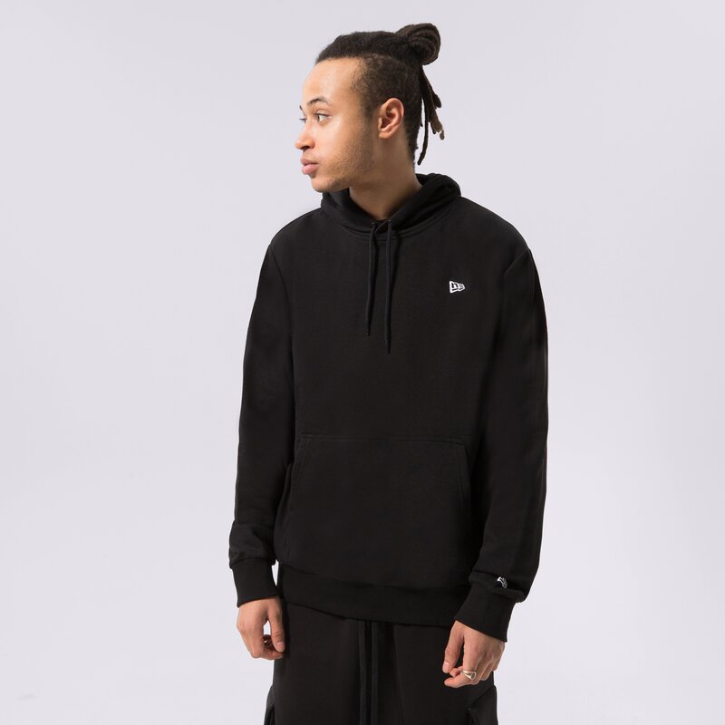 NEW ERA MIKINA S KAPUCŇOU NE ESS FLAG HOODY BLK NEW ERA BLK