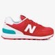 dámske tenisky (obuv) NEW BALANCE WL574CNC wl574cnc farba červená
