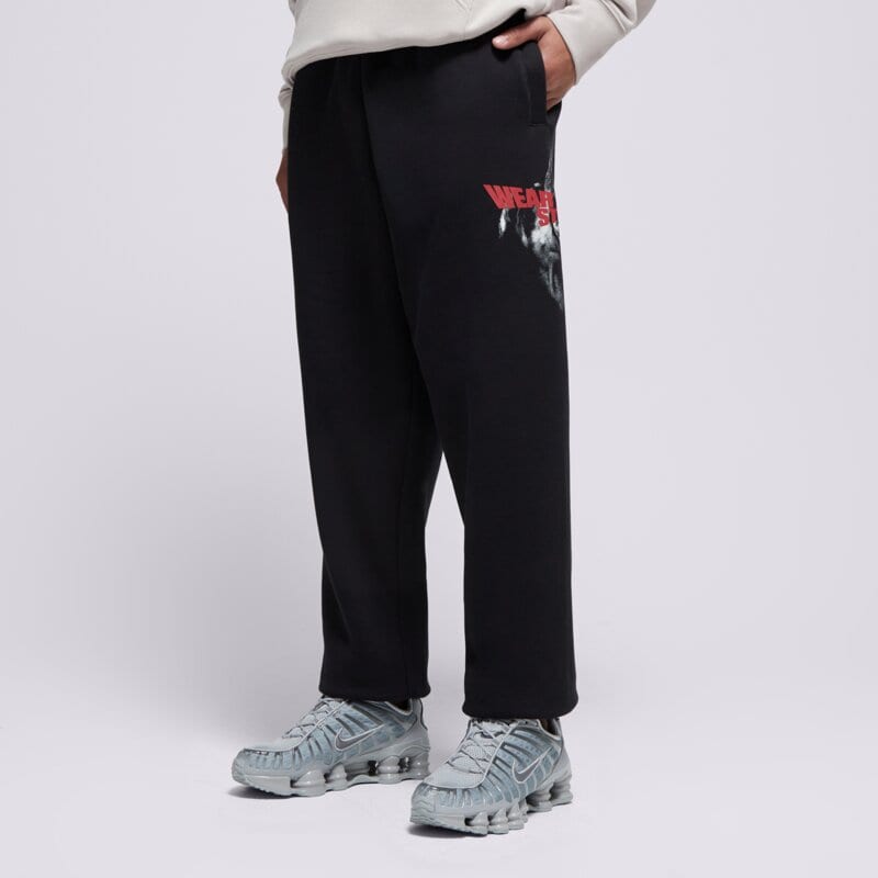 PROSTO NOHAVICE  SWEATPANTS BARK BLACK