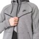 pánska mikina NIKE MIKINA NSW TCH FLC WR HOODIE FZ 805144091 farba sivá