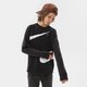 detská mikina NIKE MIKINA B NSW FLC SWOOSH CREW BOY dd8726-010 farba čierna