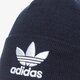 detská čiapka ADIDAS ČIAPKA ZIMNÁ TREFOIL BEANIE bk7639 farba tmavomodrá