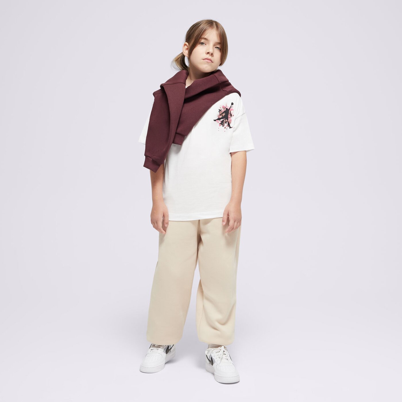 JORDAN TRIČKO JDG FLORAL JUMPMAN SS TEE GIRL 45D450-001 | farba BIELA ...