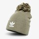 detská čiapka ADIDAS ČIAPKA ZIMNÁ AC BOBBLE KNIT gl7482 farba khaki