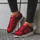 dámske tenisky (obuv) ADIDAS SUPERSTAR W  b41512 farba bordová