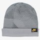 detská čiapka NIKE ČIAPKA NSW CUFFED BEANIE 688787012 farba sivá