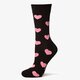 dámske ponožky HAPPY SOCKS PONOŽKY HEART hea019001 farba čierna
