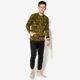 pánska mikina NIKE MIKINA M NSW TCH FLC CRW AOP 823501347 farba khaki