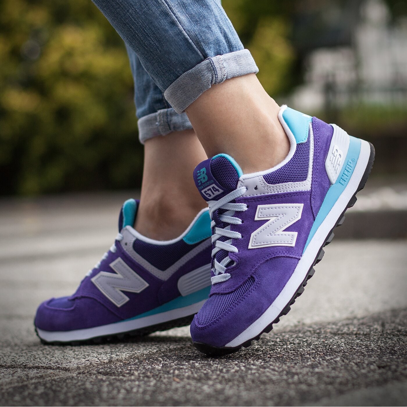 NEW BALANCE WL574CPH WL574CPH | farba FIALOVÁ | Módne New Balance. Ženy ...