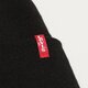 detská čiapka LEVI'S ČIAPKA SLOUCHY RED TAB BEANIE 77138-0889 farba čierna