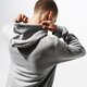 pánska mikina ADIDAS MIKINA S KAPUCŇOU TREFOIL HOODIE ADICOLOR dt7963 farba sivá