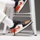 detské tenisky (obuv) JORDAN AIR 1 LOW  553560081 farba oranžová