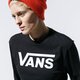 dámske tričko VANS TRIČKO FLYING V LS vn0a3ulgblk1 farba čierna
