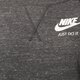 dámska mikina NIKE MIKINA GYM VINTAGE CREW 726055060 farba sivá