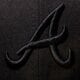 detská šiltovka NEW ERA ČIAPKA BLACK ON BLACK ATLANTA BRAVES 10000277 farba čierna