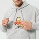 pánska mikina PUMA MIKINA S KAPUCŇOU PUMA X GARFIELD HOODIE 534435 04 farba sivá