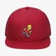 detská šiltovka VANS VANS X THE SIMPSONS SNAPBACK vn0a4tq917a farba červená