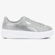 dámske tenisky (obuv) PUMA BASKET PLATFORM MET SAF 36459402 farba sivá