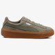 dámske tenisky (obuv) PUMA SUEDE PLATFORM BUBBLE WN'S 36643903 farba khaki