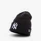 pánska čiapka NEW ERA ČIAPKA ZIMNÁ MLB CUFF KNIT NYY BLK NEW YORK YANKEES 12122728 farba čierna