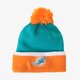 detská čiapka NEW ERA ČIAPKA TEAM CUFF BOBBLE MIAMI DOLPHINS 80043294 farba modrá
