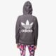 dámska mikina ADIDAS MIKINA PE WASHED ZIP H ab2147 farba sivá