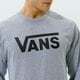 pánske tričko VANS TRIČKO VANS CLASSIC LS vn000k6hatj1 farba sivá
