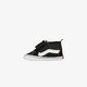 detské skate obuv VANS IN SK8-HI CRIB vn0a346p6bt1 farba čierna