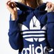 dámska mikina ADIDAS MIKINA TREFOIL HOODIE ADICOLOR dv2568 farba tmavomodrá