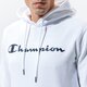pánska mikina CHAMPION MIKINA S KAPUCŇOU HOODED SWEATSHIRT 214138ww001 farba biela