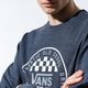 pánska mikina VANS MIKINA OG CHECKER CREW vn0a49tlbhh1 farba čierna