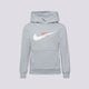 detská mikina NIKE MIKINA S KAPUCŇOU B NSW SI FLC PO HOODIE BB B hv6965-012 farba sivá