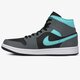 pánske tenisky (obuv) AIR JORDAN 1 MID 554724-063 farba sivá