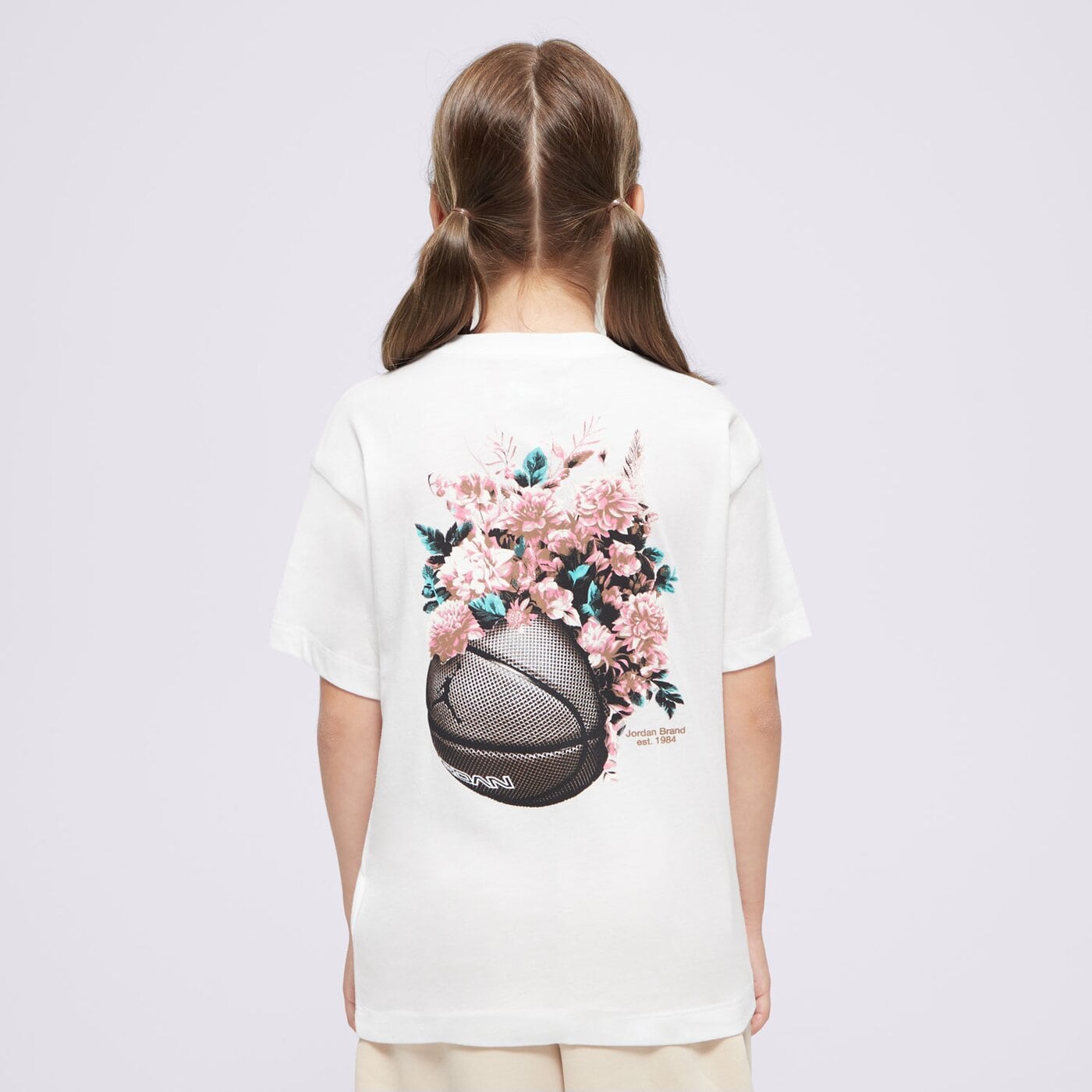 JORDAN TRIČKO JDG FLORAL JUMPMAN SS TEE GIRL 45D450-001 | farba BIELA ...