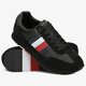 pánske tenisky (obuv) TOMMY HILFIGER CORPORATE LEATHER FLAG RUNNER fm0fm02380990 farba čierna