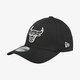 detská šiltovka NEW ERA ČIAPKA MONOCHROME CHI BULLS BLK 80524519 farba čierna
