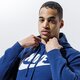 pánska mikina NIKE MIKINA S KAPUCŇOU SPORTSWEAR CLUB FLEECE bv2973-410 farba tmavomodrá