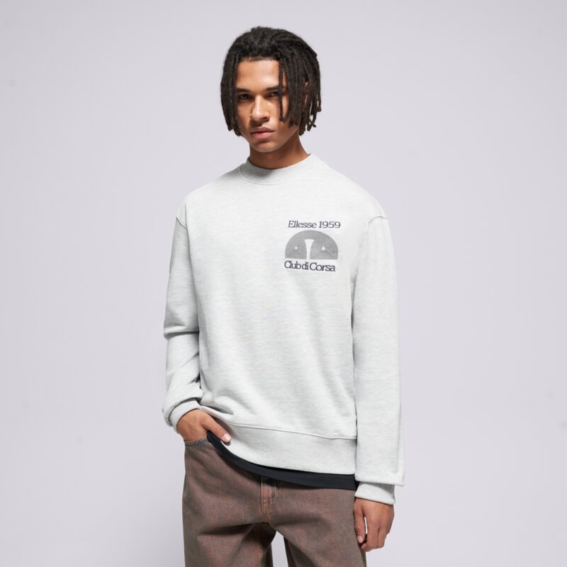 ELLESSE MIKINA CLUB DI CORSA SWEATSHIRT LGREY MRL