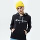 dámska mikina CHAMPION MIKINA S KAPUCŇOU HOODED SWEATSHIRT 112580kk001 farba čierna
