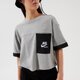 dámske tričko NIKE TRIČKO W NSW SS TOP HTG dd5685-063 farba sivá
