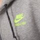 dámska mikina NIKE MIKINA NTF CROP FZ HOODY 649701063 farba sivá