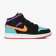 detské tenisky (obuv) AIR JORDAN 1 MID GS  554725-083 farba čierna