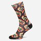dámske ponožky VANS PONOŽKY LATE NIGHT CREW AUTHENTIC BURGER M v6h7j0v farba viacfarebná