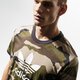 pánske tričko ADIDAS TRIČKO SS CAMO TEE dv2067 farba hnedá