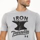 pánske tričko UNDER ARMOUR TRIČKO SS IRON P ARADISE T 1280848025 farba sivá