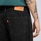 pánske nohavice LEVI'S NOHAVICE  565 97 LOOSE STRAIGHT BLACKS a7221-0005 farba čierna