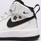 detské tenisky (obuv) NIKE FORCE 1 MID EASYON fq7104-100 farba biela