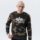 pánska mikina ALPHA INDUSTRIES MIKINA BASIC SWEATER CAMO 178302c-408 farba khaki